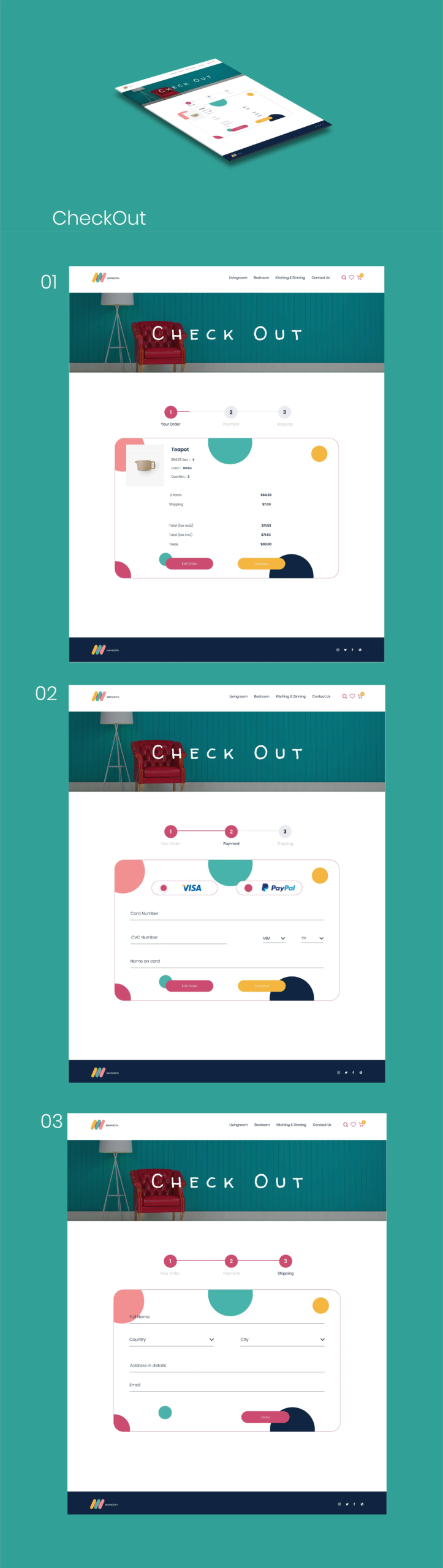 Maynooth Furniture Website Checkout Design